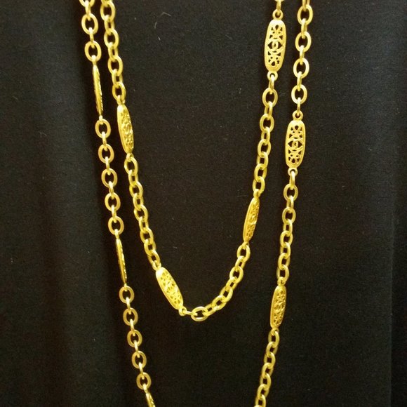 Vintage Chanel Oval link Chain 38.5" - Picture 4 of 6